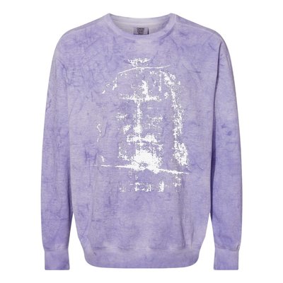 Shroud Of Turin Jesus Christ Face Colorblast Crewneck Sweatshirt