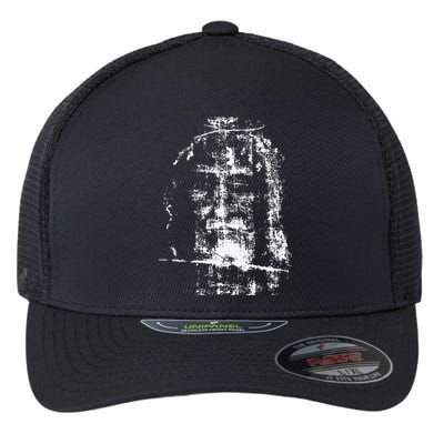 Shroud Of Turin Jesus Christ Face Flexfit Unipanel Trucker Cap