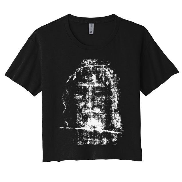 Shroud Of Turin Jesus Christ Face Crop Top