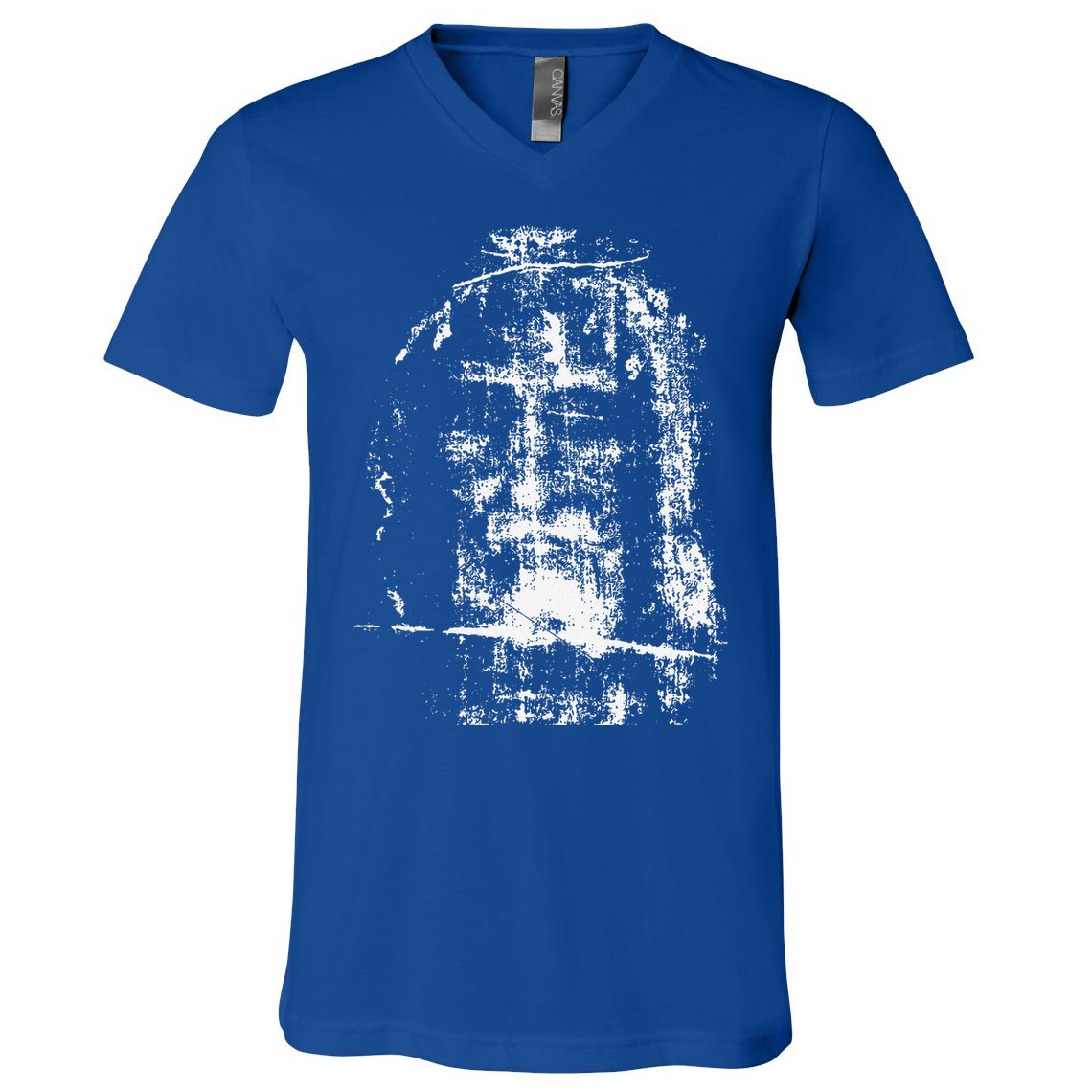 Shroud Of Turin Jesus Christ Face V-Neck T-Shirt