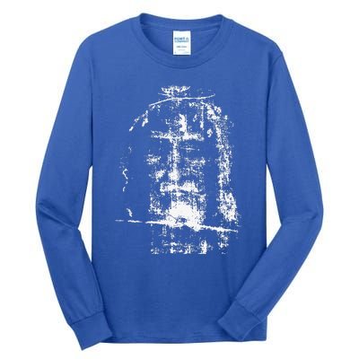 Shroud Of Turin Jesus Christ Face Tall Long Sleeve T-Shirt