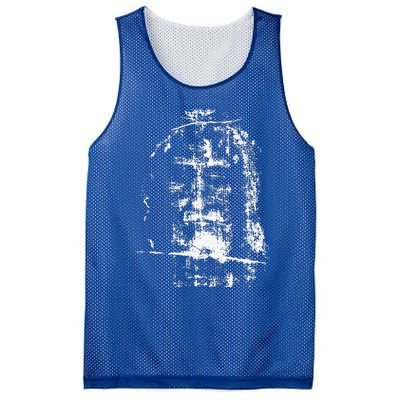 Shroud Of Turin Jesus Christ Face Mesh Reversible Basketball Jersey Tank