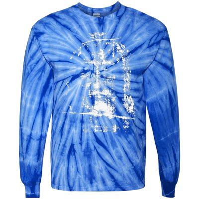 Shroud Of Turin Jesus Christ Face Tie-Dye Long Sleeve Shirt