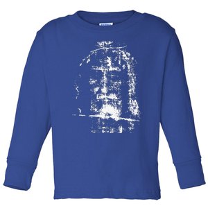 Shroud Of Turin Jesus Christ Face Toddler Long Sleeve Shirt