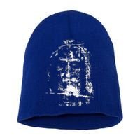 Shroud Of Turin Jesus Christ Face Short Acrylic Beanie