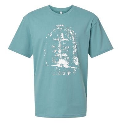 Shroud Of Turin Jesus Christ Face Sueded Cloud Jersey T-Shirt