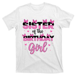 Sister Of The Birthday Girl Mouse Family Matching Big Sis T-Shirt