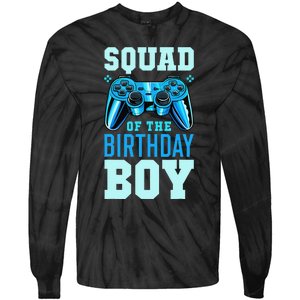 Squad of the Birthday Matching Video Gamer Birthday Tie-Dye Long Sleeve Shirt