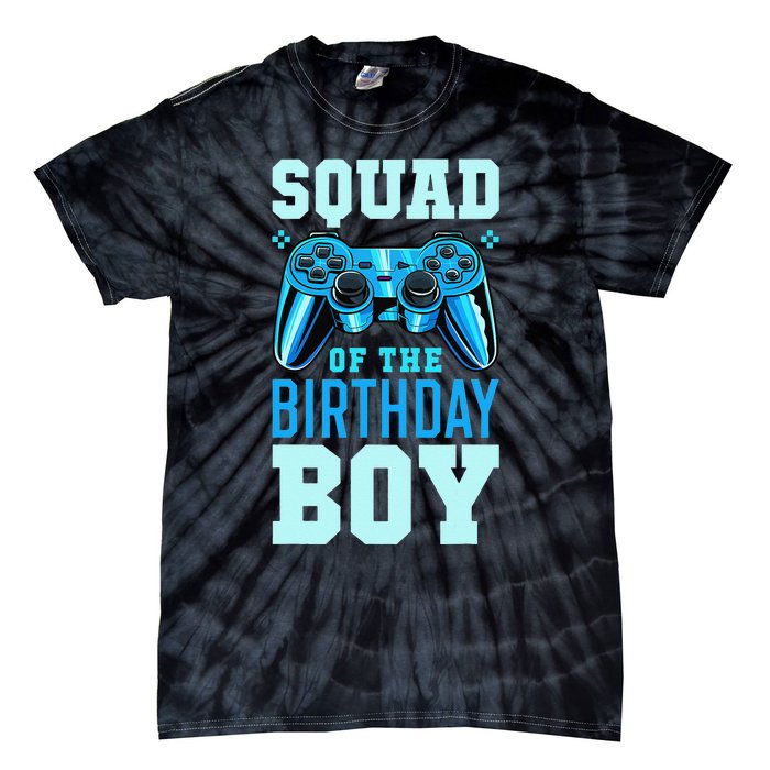 Squad of the Birthday Matching Video Gamer Birthday Tie-Dye T-Shirt