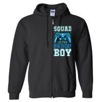 Squad of the Birthday Matching Video Gamer Birthday Full Zip Hoodie