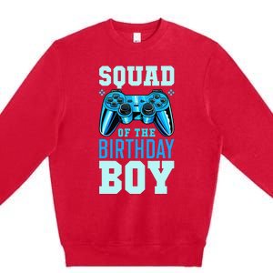 Squad of the Birthday Matching Video Gamer Birthday Premium Crewneck Sweatshirt