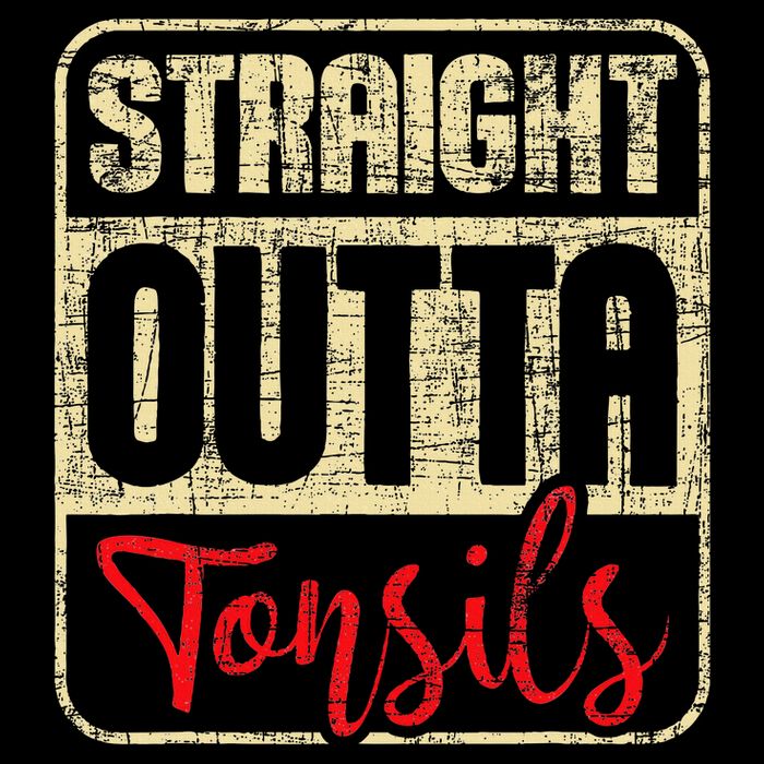Straight Outta Tonsils Tonsil Removal Surgery Recovery Premium T-Shirt