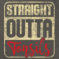 Straight Outta Tonsils Tonsil Removal Surgery Recovery Cotton Canvas Backpack