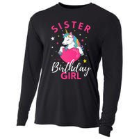 Sister Of The Birthday  Unicorn Cooling Performance Long Sleeve Crew