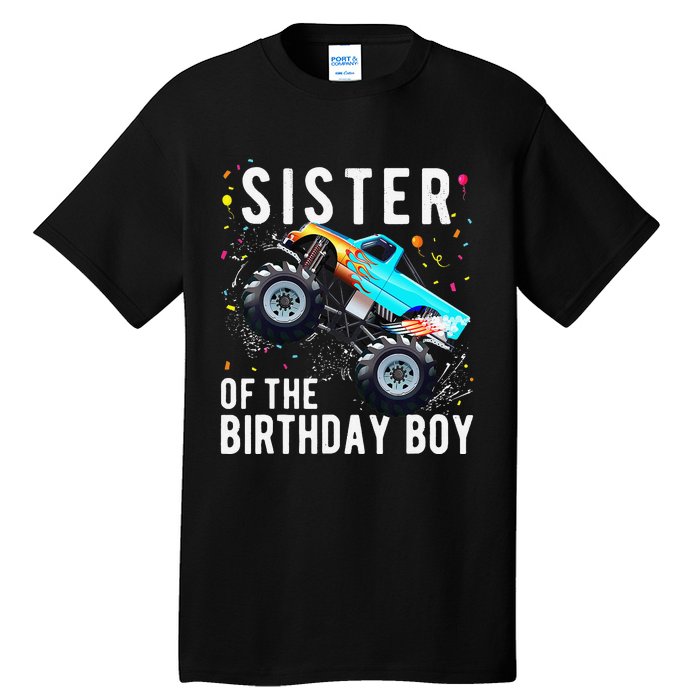 Sister Of The Birthday Monster Truck Family Matching Tall T-Shirt