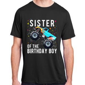 Sister Of The Birthday Monster Truck Family Matching Adult ChromaSoft Performance T-Shirt