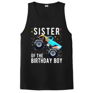 Sister Of The Birthday Monster Truck Family Matching PosiCharge Competitor Tank