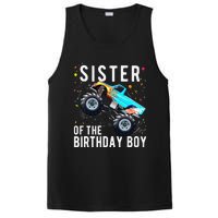 Sister Of The Birthday Monster Truck Family Matching PosiCharge Competitor Tank