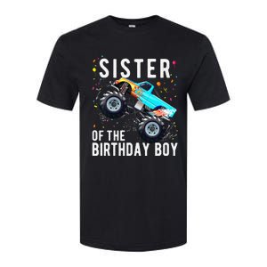 Sister Of The Birthday Monster Truck Family Matching Softstyle CVC T-Shirt