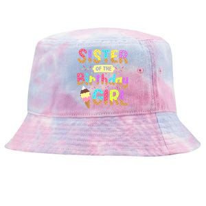 Sister Of The Birthday Day Ice Cream Party Family Tie-Dyed Bucket Hat