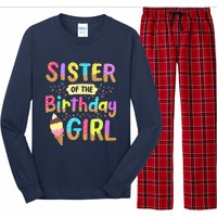 Sister Of The Birthday Day Ice Cream Party Family Long Sleeve Pajama Set