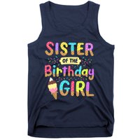 Sister Of The Birthday Day Ice Cream Party Family Tank Top