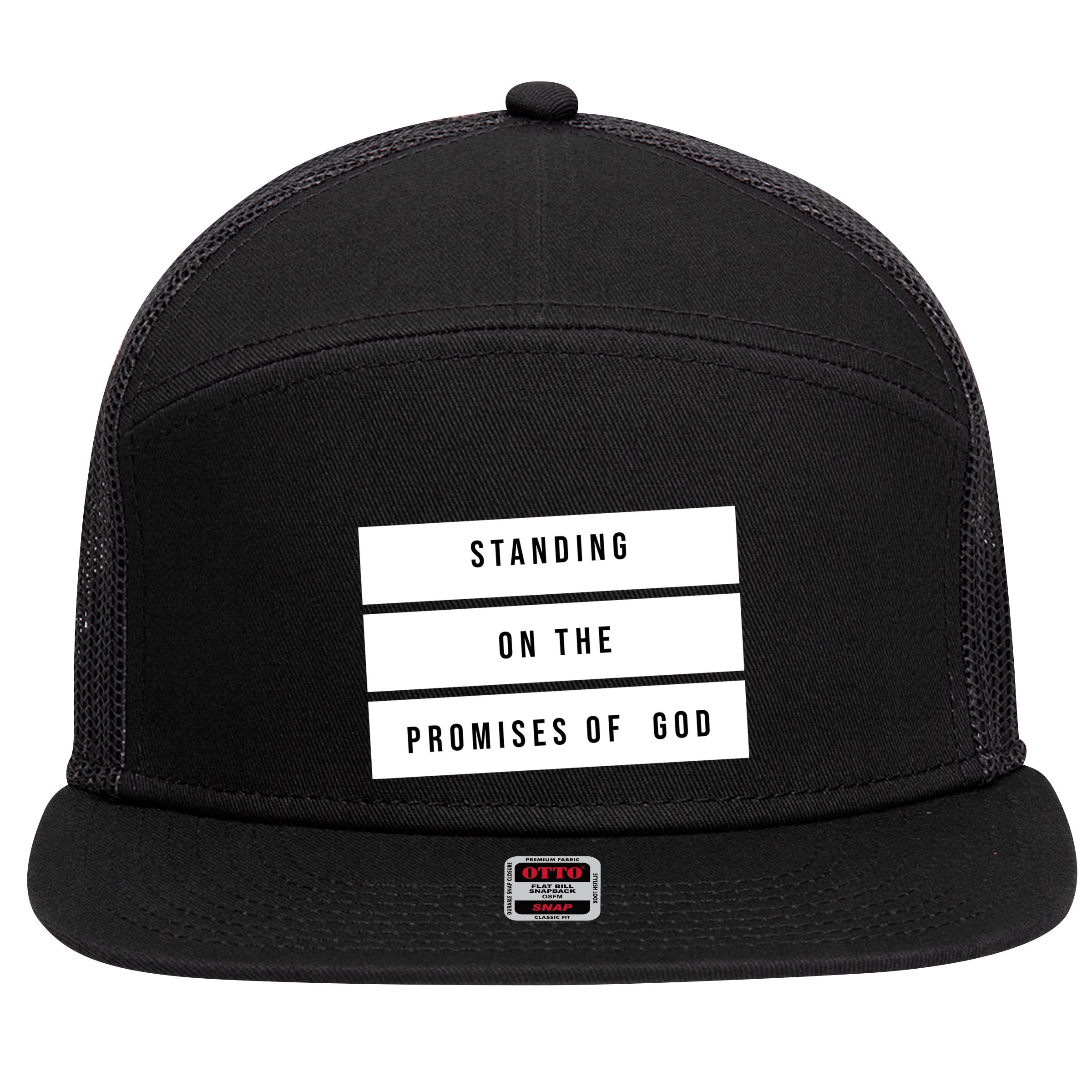 Standing On The Promises Of God 7 Panel Mesh Trucker Snapback Hat