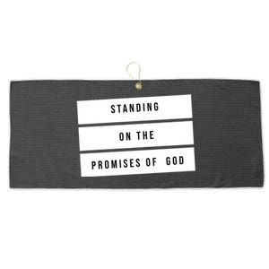 Standing On The Promises Of God Large Microfiber Waffle Golf Towel