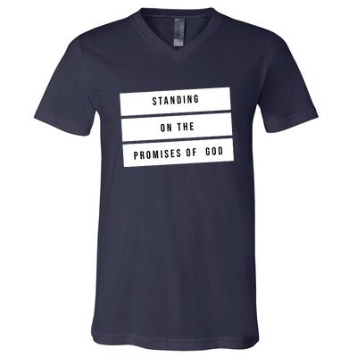 Standing On The Promises Of God V-Neck T-Shirt