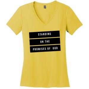 Standing On The Promises Of God Women's V-Neck T-Shirt