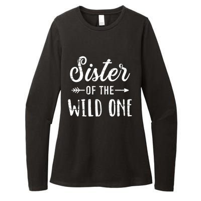 Sister Of The Wild One Daughter Matching Family Gift Womens CVC Long Sleeve Shirt