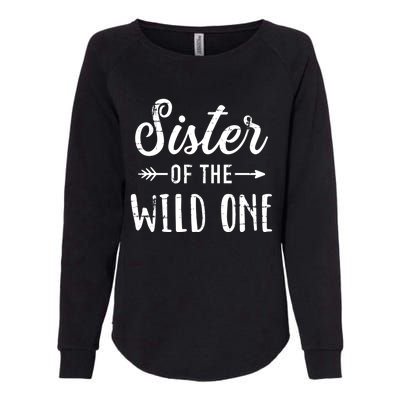 Sister Of The Wild One Daughter Matching Family Gift Womens California Wash Sweatshirt