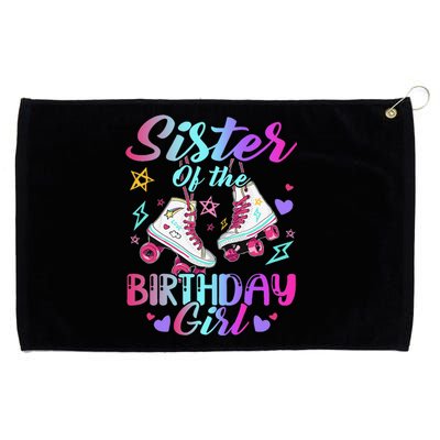 Sister Of The Birthday Rolling Birthday Roller Skates Grommeted Golf Towel