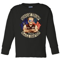 Sons Of Trump Maga Chapter 2024 Funny Toddler Long Sleeve Shirt