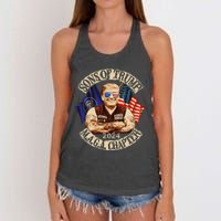 Sons Of Trump Maga Chapter 2024 Funny Women's Knotted Racerback Tank