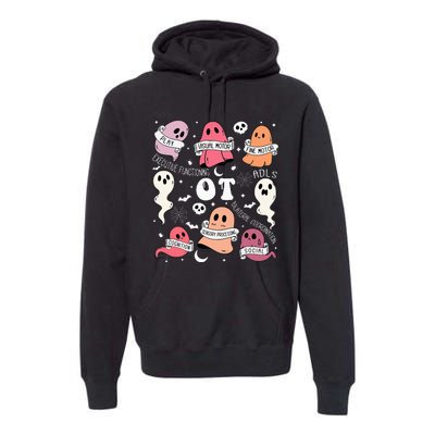 Spooktacular Occupational Therapy Halloween Ghosts Premium Hoodie