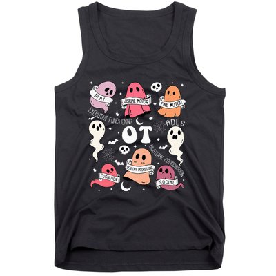 Spooktacular Occupational Therapy Halloween Ghosts Tank Top