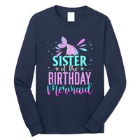 Sister Of The Birthday Mermaid Funny Matching Party Long Sleeve Shirt