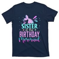 Sister Of The Birthday Mermaid Funny Matching Party T-Shirt