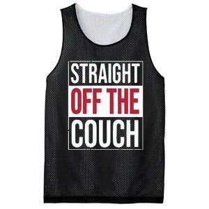 Straight Off The Couch Mesh Reversible Basketball Jersey Tank