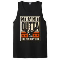 Straight Outta The Penalty Box Funny Hockey Player Fan Lover PosiCharge Competitor Tank