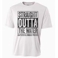 Straight Outta The Water Baptized Highly Prized Baptist Cooling Performance Crew T-Shirt