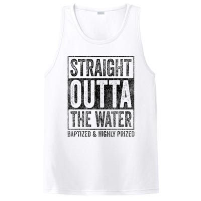 Straight Outta The Water Baptized Highly Prized Baptist PosiCharge Competitor Tank