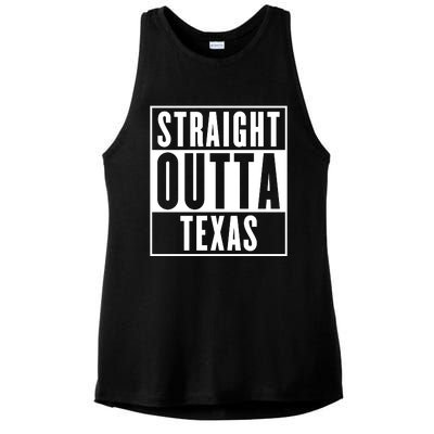 Straight Outta Texas Ladies PosiCharge Tri-Blend Wicking Tank