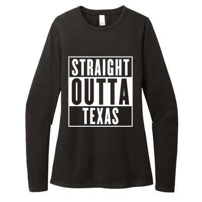 Straight Outta Texas Womens CVC Long Sleeve Shirt