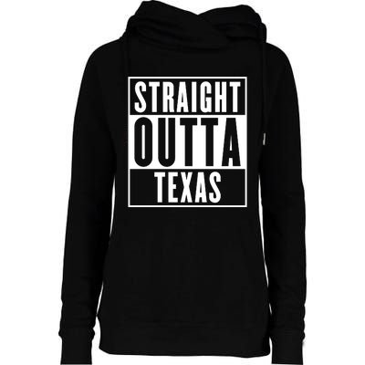 Straight Outta Texas Womens Funnel Neck Pullover Hood