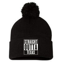 Straight Outta Texas Pom Pom 12in Knit Beanie