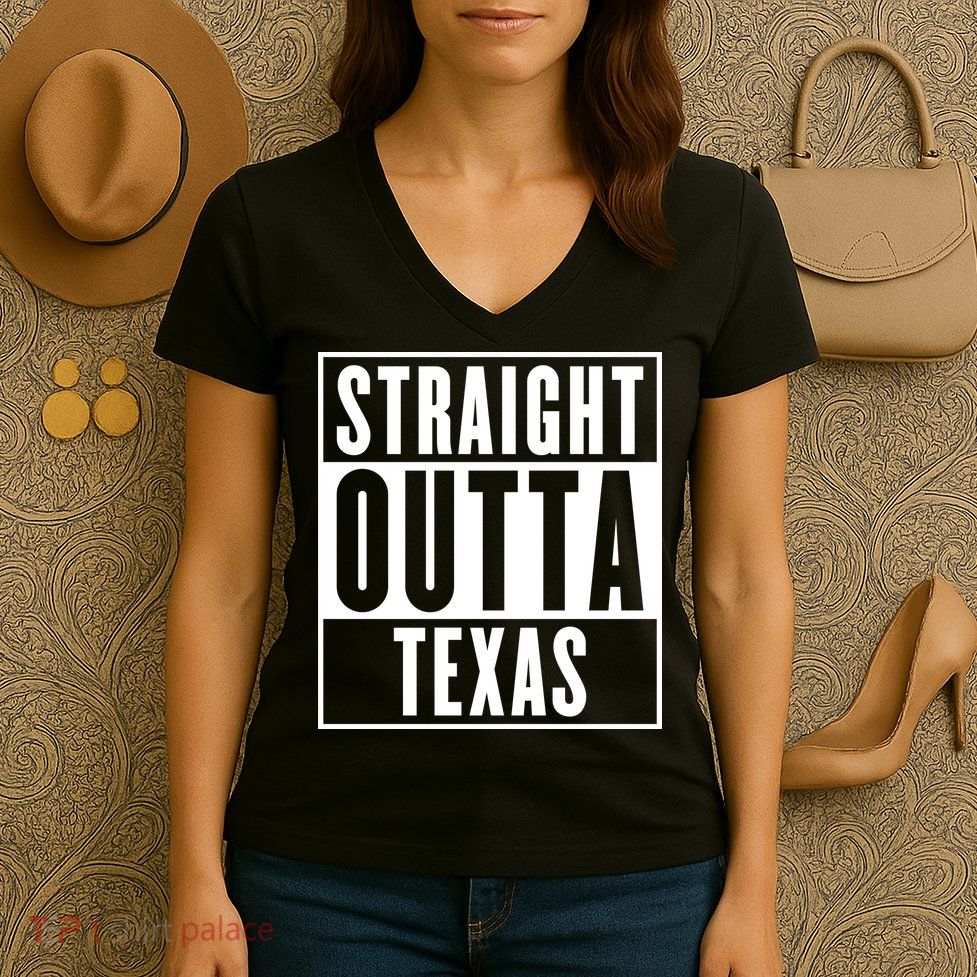 Straight Outta Texas Women's V-Neck T-Shirt