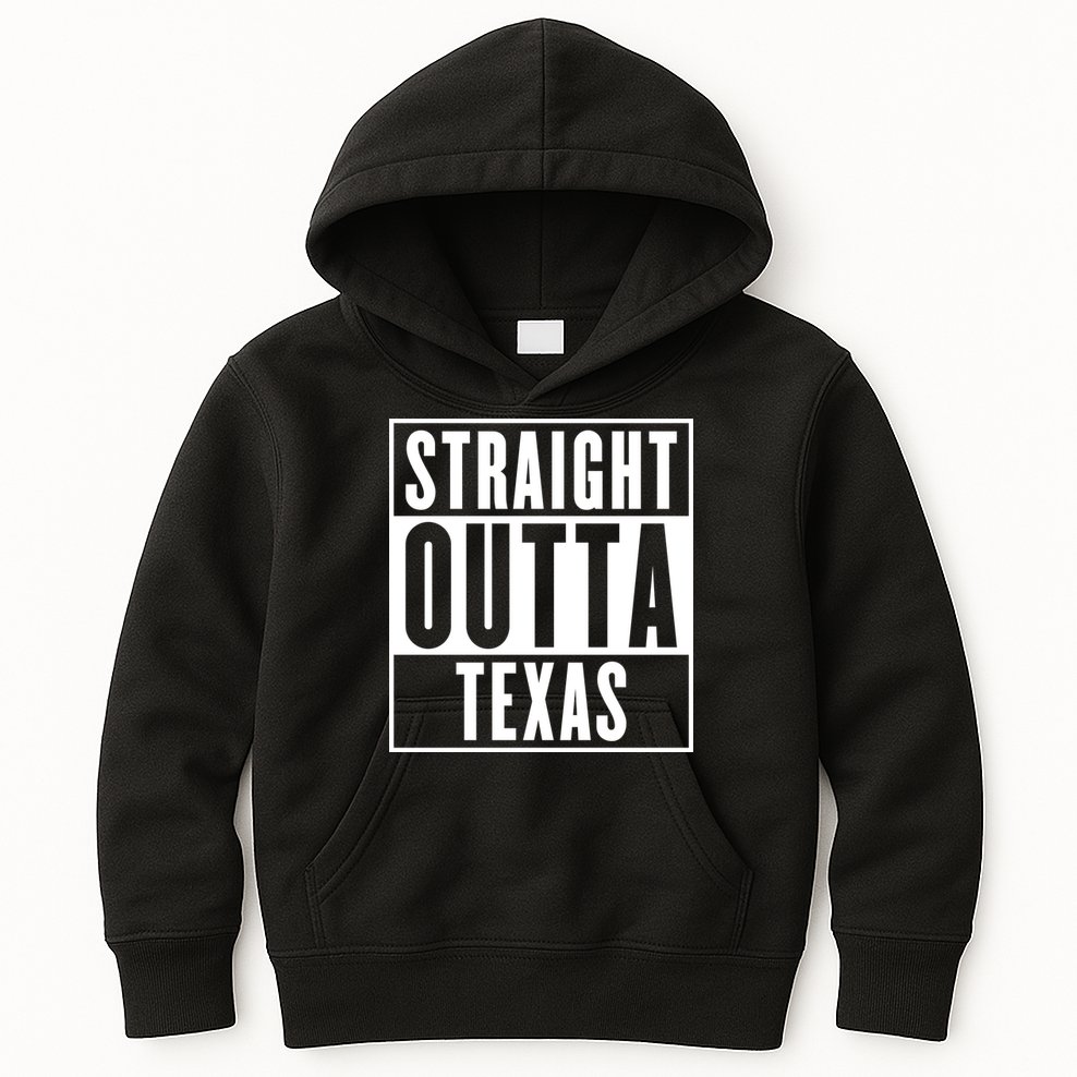 Straight Outta Texas Kids Hoodie