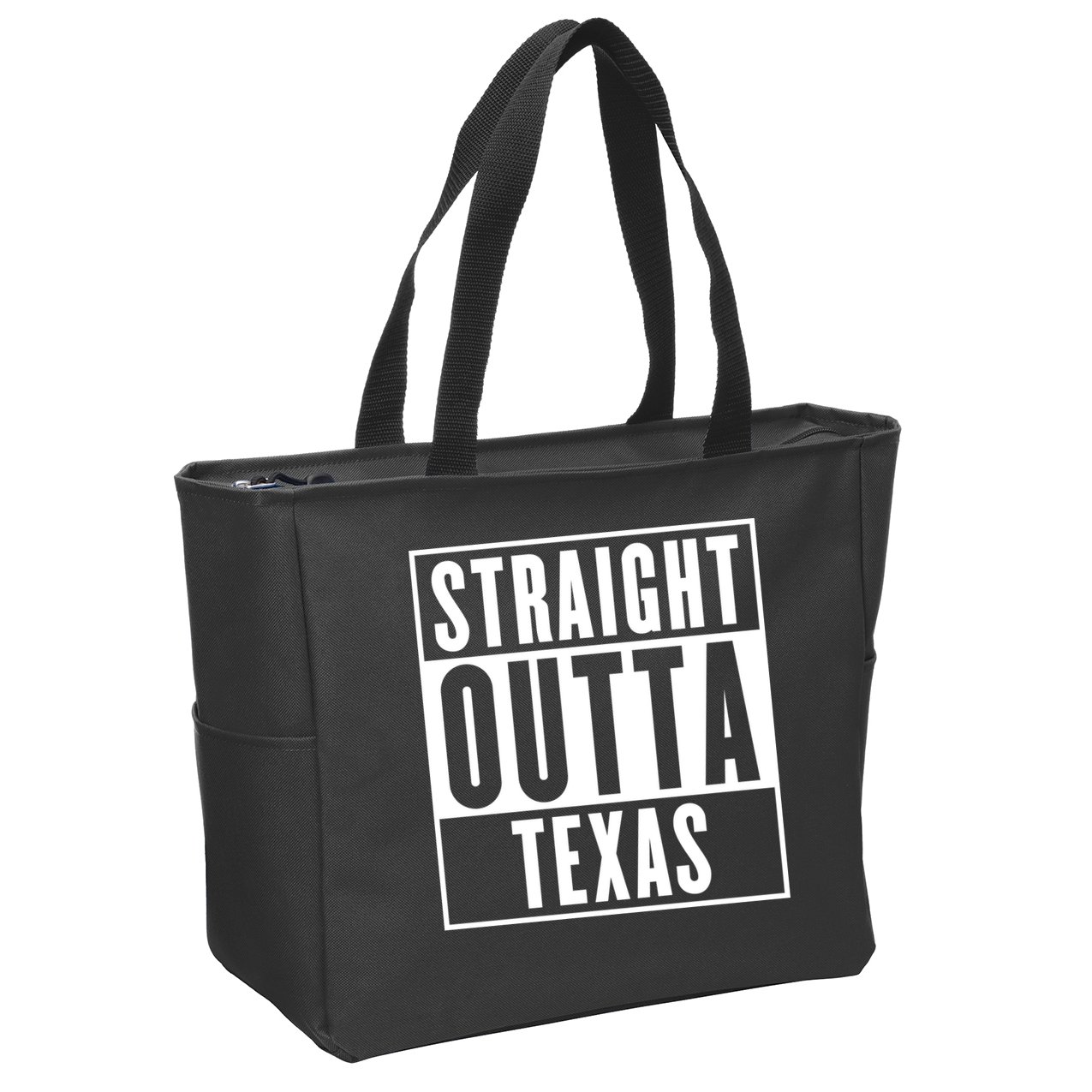 Straight Outta Texas Zip Tote Bag